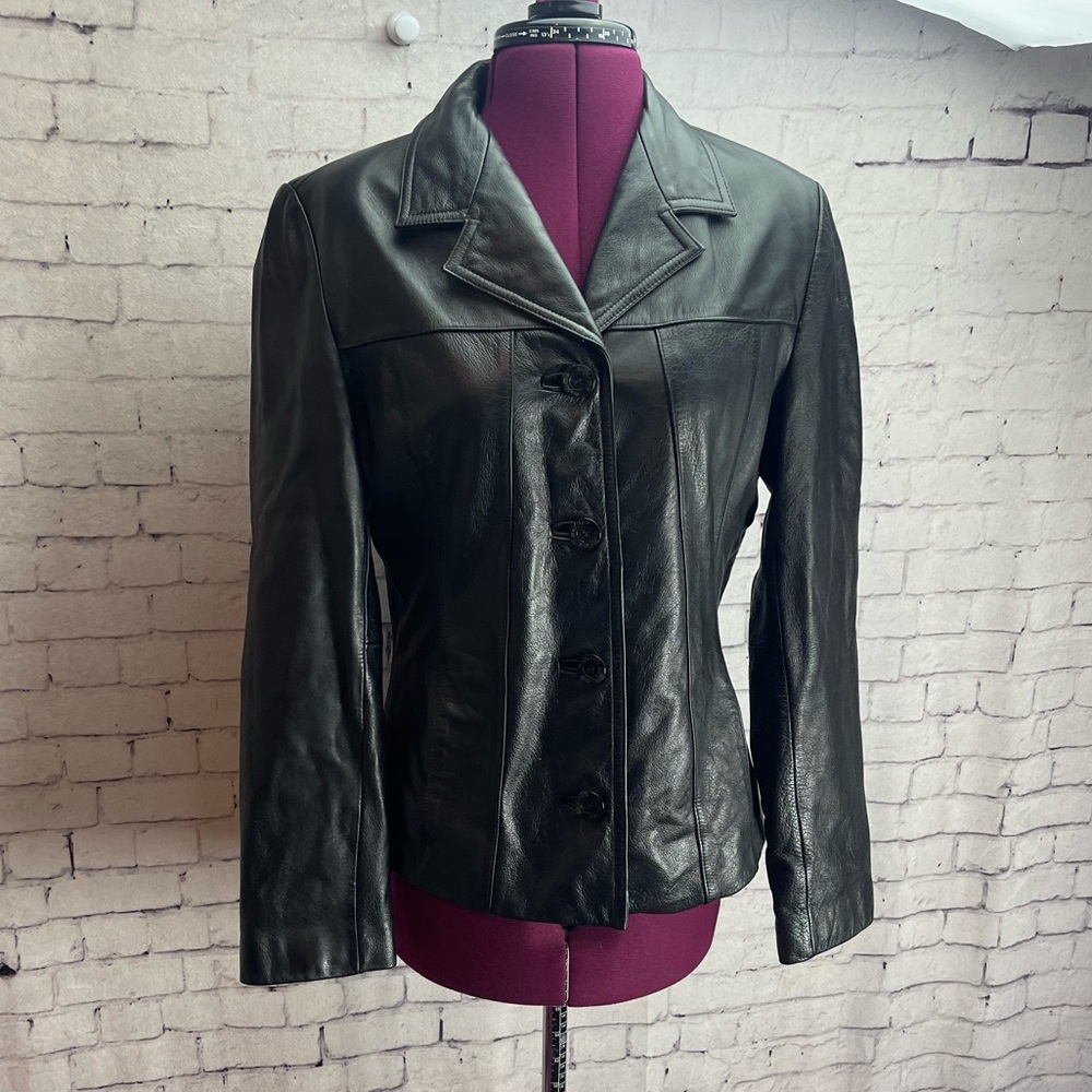 Wilson’s leather maxima black leather jacket Womens size medium